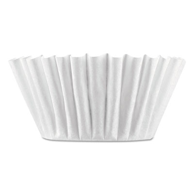 Coffee Filters, 8 to 12 Cup Size, Flat Bottom, 100/Pack, 12 Packs/Carton BUNBCF100BCT