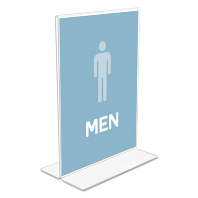 5 X 7 Insert Clear Deflecto Classic Image Double-Sided Sign Holder 