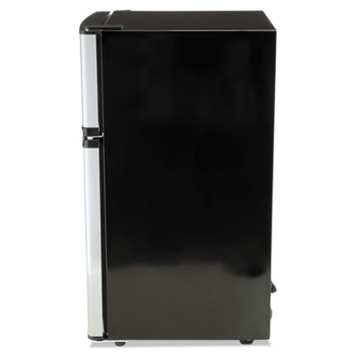 Counter-Height 3.1 Cu. Ft Two-Door Refrigerator/freezer, Black/stainless Steel
