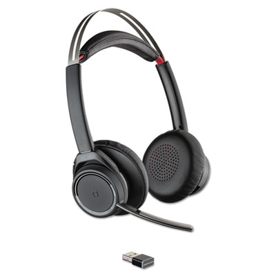 poly® Voyager Focus(TM) UC Stereo Bluetooth Headset System with Active Noise Canceling