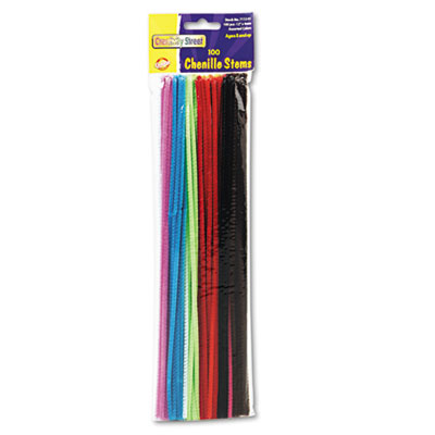 Colored Wood Craft Sticks, 4.5 x 0.38, Assorted, 1,000/Box