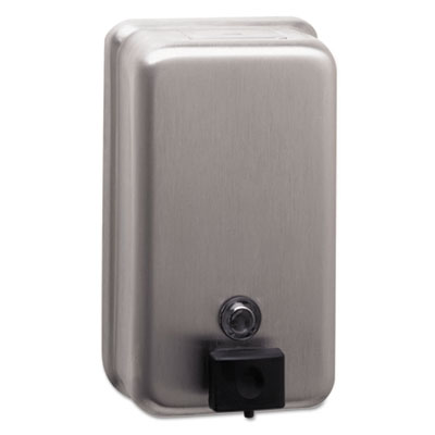 ClassicSeries Surface-Mounted Soap Dispenser, 40 oz, 4.75 x 3.5 x 8.13, Stainless Steel BOB2111
