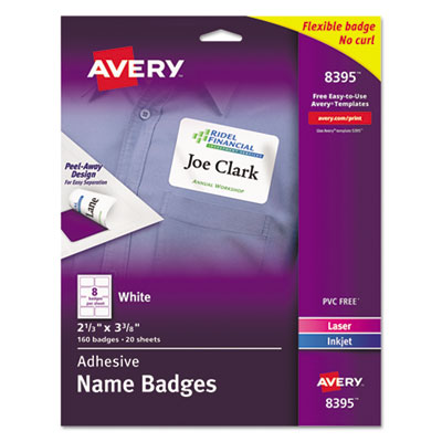 Avery® Flexible Adhesive Name Badge Labels