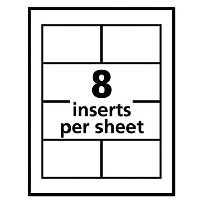 Pin-Style Badge Holder with Laser/Inkjet Insert, Top Load, 3.5 x 2.25, White, 100/Box