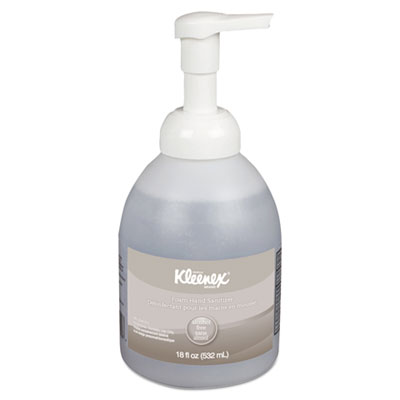 Alcohol-Free Foam Hand Sanitizer, 18 oz Pump Bottle, Fragrance-Free KCC45827EA