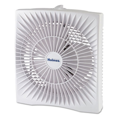 10 Personal Size Box Fan Plastic White