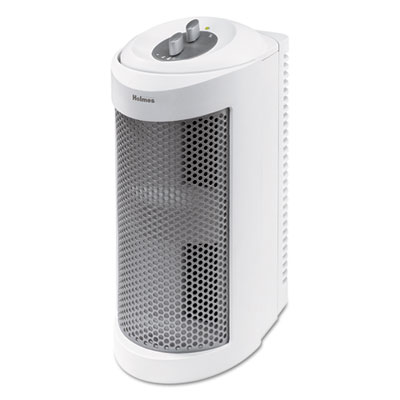 Allergen Remover Air Purifier Mini-Tower, 204 sq ft Room Capacity, White HLSHAP706NU