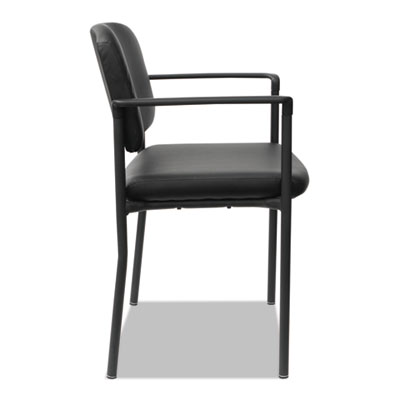 Alera Sorrento Series Ultra-Cushioned Stacking Guest Chair, 25.59" x 24.01" x 33.85", Black, 2/Carton (ALEUT6816) ALEUT6816