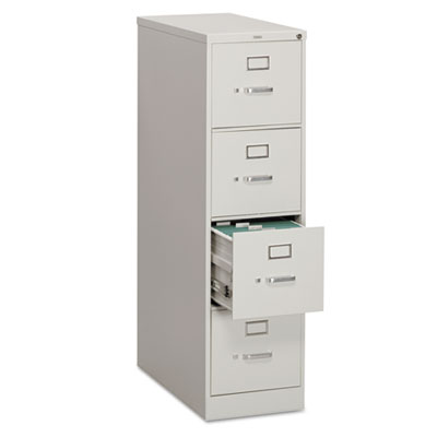 310 Series Vertical File, 4 Letter-Size File Drawers, Light Gray, 15" x 26.5" x 52" HON314PQ
