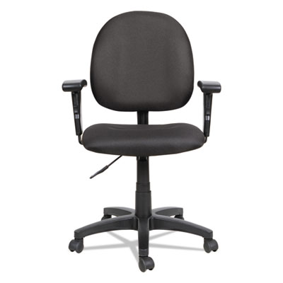 Alera Essentia Series Swivel Task Chair with Adjustable Arms, Supports Up to 275 lb, 17.71
