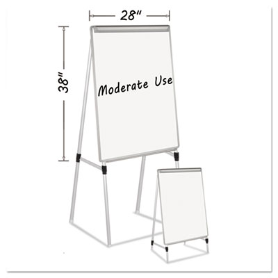 MasterVision® Silver Easy Clean Dry Erase Quad-Pod Presentation Easel
