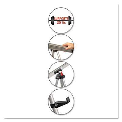 Telescoping Tripod Display Easel, Adjusts 35
