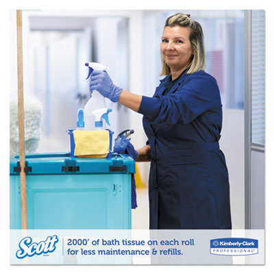 Essential JRT Extra Long Bathroom Tissue, Septic Safe, 2-Ply, White, 3.55