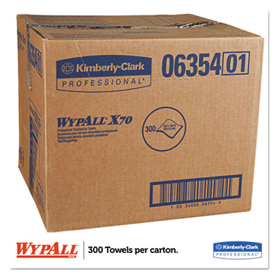 X70 Wipers, 1-Ply, 12.5 x 23.2, Red, 300/Carton