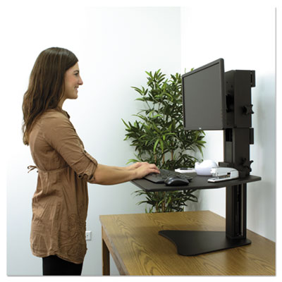 WORKSTATION,SIT-STAND,BK