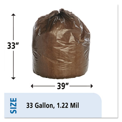 8105011839769, SKILCRAFT Maximum Performance Trash Can Liner, 33 gal, 1.22 mil, 33