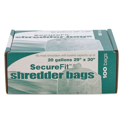 8105013994791, SKILCRAFT Heavy-Duty Shredder Bags, 20 gal Capacity, 100/BX