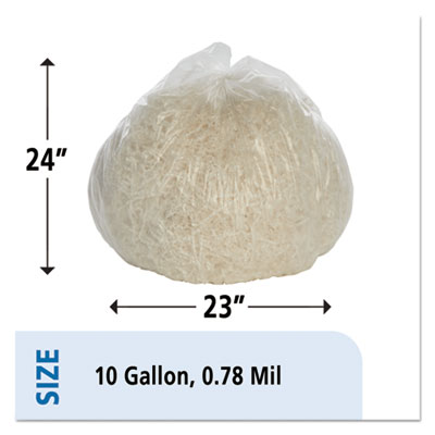 8105011958730, SKILCRAFT Maximum Performance Trash Can Liner, 10 gal, 0.78 mil, 24