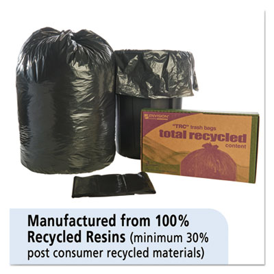 8105013862399, SKILCRAFT Recycled Content Trash Can Liners, 60 gal, 1.5 mil, 38