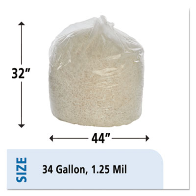 8105011506256, SKILCRAFT Maximum Performance Trash Can Liner, 34 gal, 1.25 mil, 32