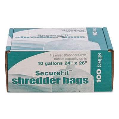 8105015574975, SKILCRAFT Medium-Duty Shredder Bags, 10 gal Capacity, 100/BX