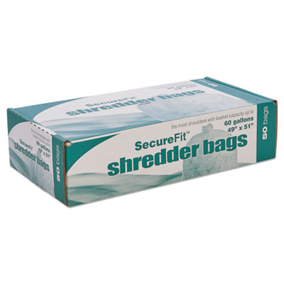 8105015574982, SKILCRAFT Heavy-Duty Shredder Bags, 60 gal Capacity, 50/BX