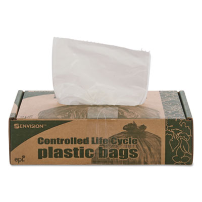 Controlled Life-Cycle Plastic Trash Bags, 13 gal, 0.7 mil, 24