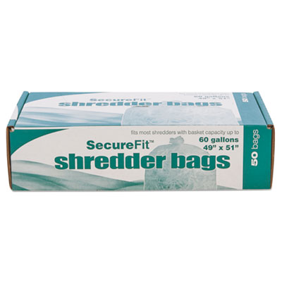 8105015574982, SKILCRAFT Heavy-Duty Shredder Bags, 60 gal Capacity, 50/BX