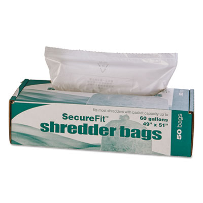 8105015574982, SKILCRAFT Heavy-Duty Shredder Bags, 60 gal Capacity, 50/BX