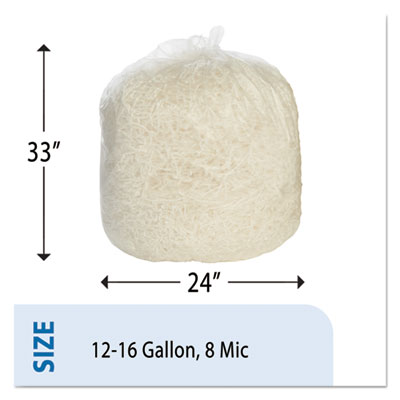 8105015171365, SKILCRAFT Trash Can Liner - High-Density, 16 gal, 8 mic, 24