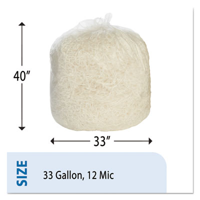 8105015171349, SKILCRAFT Trash Can Liner - High-Density, 33 gal, 12 mic, 33