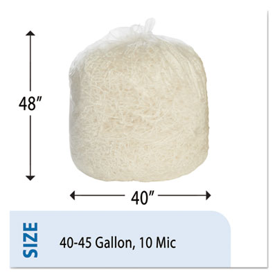 8105015171345, SKILCRAFT Trash Can Liner - High-Density, 45 gal, 10 mic, 40