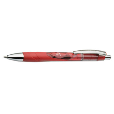 7520015646054 SKILCRAFT VISTA Gel Pen, Retractable, Medium 0.7 mm, Red Ink, Red Barrel, Dozen NSN5646054