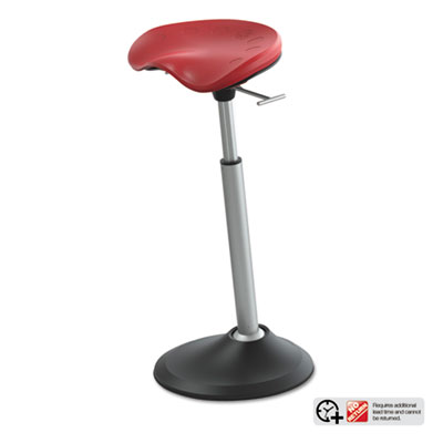 Active Mobis II Seat by Focal Upright, Backless, Supports Up to 300 lb, Red Seat, Black Base SAFFFS2000RD