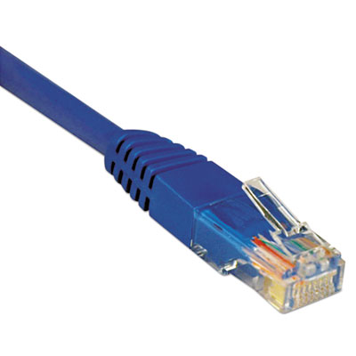 Cat5e 350MHz Molded Patch Cable, RJ45 (M/M), 14 ft., Blue TRPN002014BL