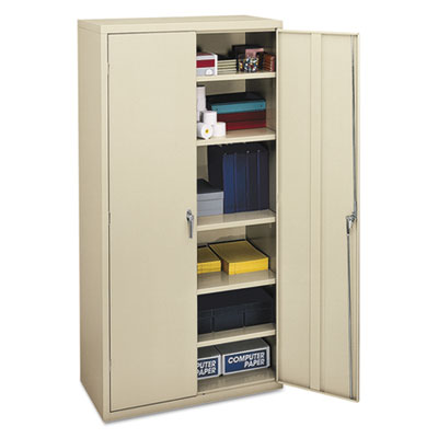 Assembled Storage Cabinet, 36w x 18 1/8d x 71 3/4h, Putty HONSC1872L