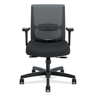 Convergence Mid-Back Task Chair, Synchro-Tilt and Seat Glide, Supports Up to 275 lb, Black HONCMY1AACCF10