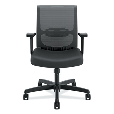 Convergence Mid-Back Task Chair, Swivel-Tilt, Supports Up to 275 lb, 15.75" to 20.13" Seat Height, Black HONCMS1AUR10