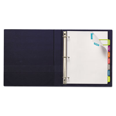 Big Tab Printable Large White Label Tab Dividers, 8-Tab, 11 x 8.5, White, 20 Sets