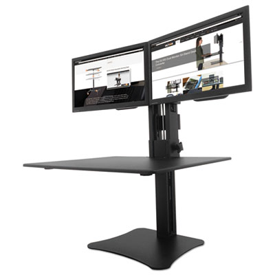 Victor® High Rise(TM) Dual Monitor Standing Desk Workstation