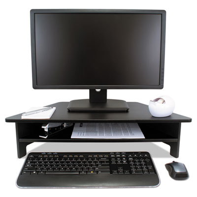 DC050 High Rise Collection Monitor Stand, 27" x 11.5" x 6.5" to 7.5", Black, Supports 40 lbs VCTDC050