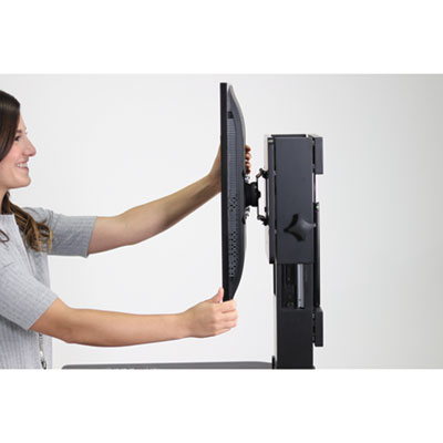 WORKSTATION,SIT-STAND,BK