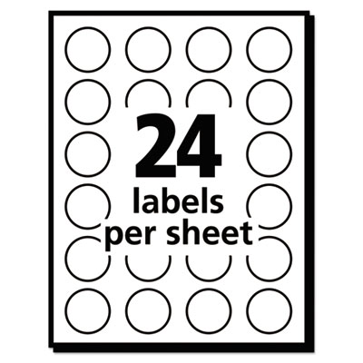 Removable Multi-Use Labels, Inkjet/Laser Printers, 0.75