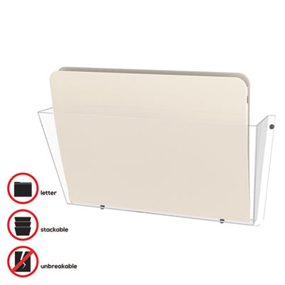 Unbreakable DocuPocket Wall File, Letter Size, 14.5