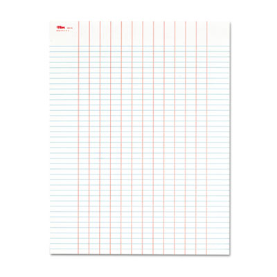 Data Pad with Plain Column Headings, Data/Lab-Record Format, 13 Columns, 50 White 8.5 x 11 Sheets TOP3616