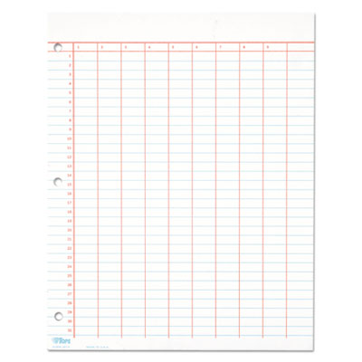 TOPS(TM) Data Pad with Numbered Column Headings