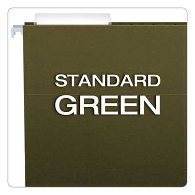 Standard Green Hanging Folders, Legal Size, 1/3-Cut Tabs, Standard Green, 25/Box