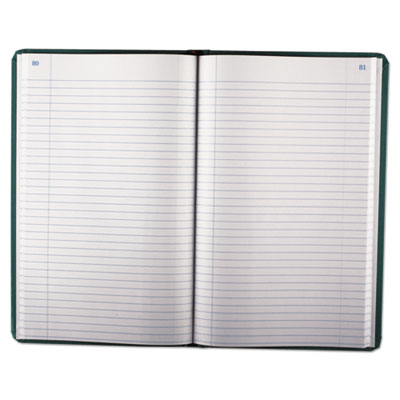 Account Record Book, Record-Style Rule, Blue Cover, 11.75 x 7.25 Sheets, 150 Sheets/Book