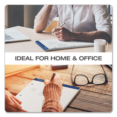 Double Sheet Pads, Narrow Rule, 100 White 8.5 x 11.75 Sheets