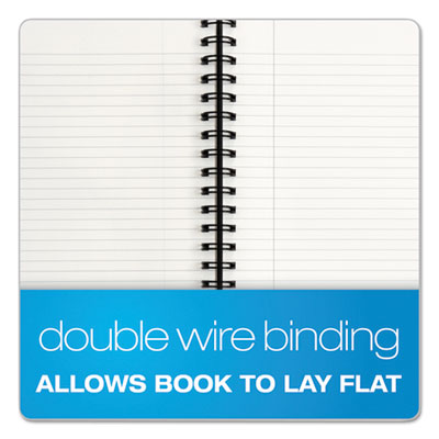 Royale Wirebound Business Notebooks, 1-Subject, Medium/College Rule, Black/Gray Cover, (96) 8.25 x 5.88 Sheets